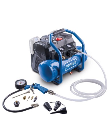 2 - Compresseur a air 6L 2x20V 8 bar sans batteries IXES Scheppach C-ACT160/6-X