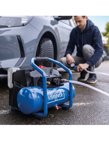 3 - Compresseur a air 6L 2x20V 8 bar sans batteries IXES Scheppach C-ACT160/6-X