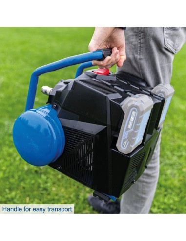 5 - Compresseur a air 6L 2x20V 8 bar sans batteries IXES Scheppach C-ACT160/6-X