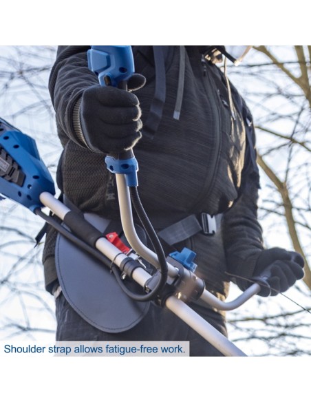 2 - Debroussailleuse 2x20V brushless sans batterie IXES Scheppach BC-BCH380/40-X