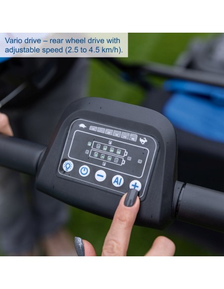 3 - Tondeuse 4en1 brushless 2x20V 47cm sans batterie ixes Scheppach bc-mp470-x