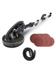 1 - Ponceuse murale avec manche telescopique 710W 215mm TBS915-BE scheppach black