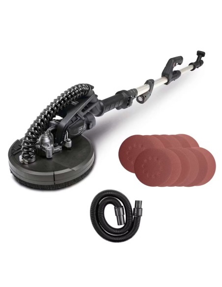 1 - Ponceuse murale avec manche telescopique 710W 215mm TBS915-BE scheppach black