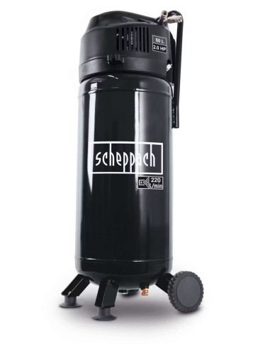 1 - Compresseur d'air vertical 50L 10 bar 230V ACP51V-BE scheppach black