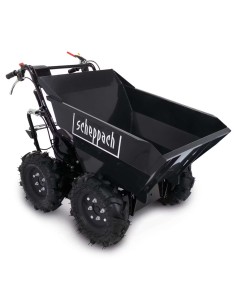 1 - Brouette motorisee 4x4 a roues essence 196cc 300kg RD300-BE scheppach black