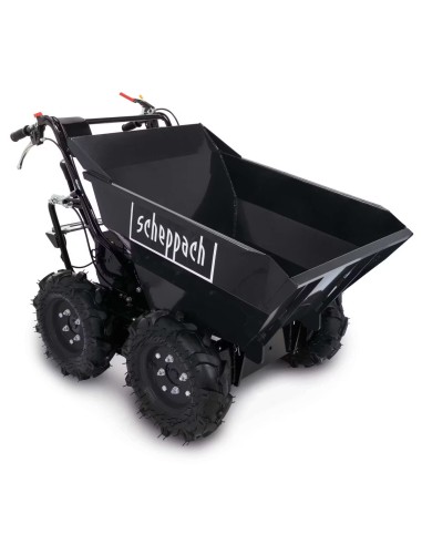 1 - Brouette motorisee 4x4 a roues essence 196cc 300kg RD300-BE scheppach black