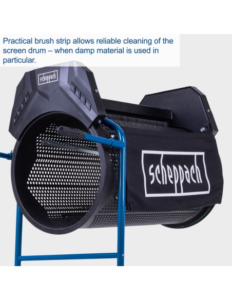 4 - Tamis rotatif electrique 350 W ouverture 40 cm Scheppach RS500