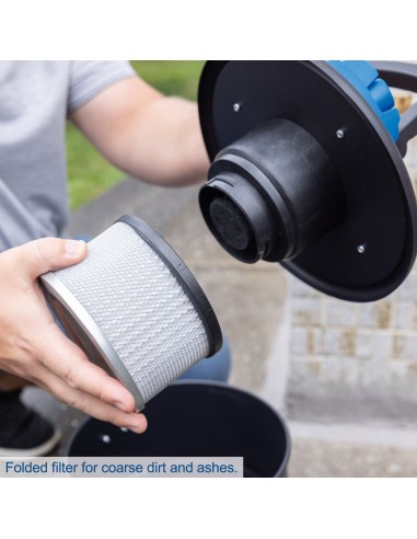 3 - Aspirateur a cendres c-avc15-x avec batterie 2,0Ah et chargeur IXES Scheppach