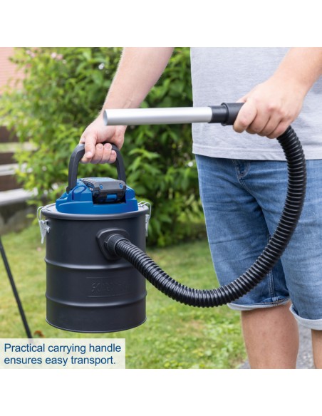 4 - Aspirateur a cendres c-avc15-x avec batterie 2,0Ah et chargeur IXES Scheppach