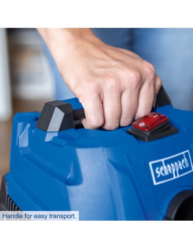 5 - Aspirateur eau et poussieres c-nts20-x avec batterie 4,0Ah et chargeur Scheppach