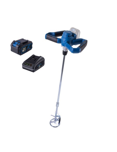 1 - Perceuse melangeuse bc-pmx100-x avec batterie 4,0Ah et chargeur IXES Scheppach