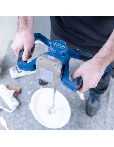 3 - Perceuse melangeuse bc-pmx100-x avec batterie 4,0Ah et chargeur IXES Scheppach