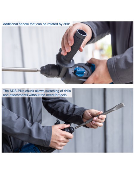 4 - Perceuse a percussion 1050w 3j Scheppach dh2260