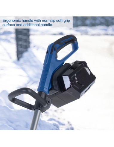 3 - Fraise neige bc-snb410-x 2x20V 2 batteries 4,0Ah double chargeur IXES Scheppach