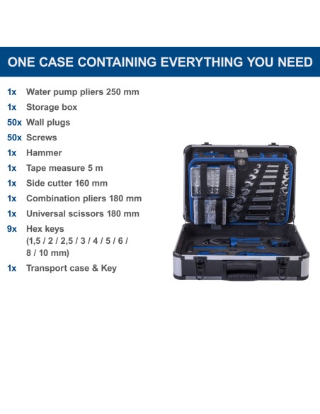 5 - Mallette a outils et equipement 235 pieces Scheppach TB220