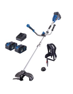 1 - Debroussailleuse bc-bch380/40-x 2x20V 2 batteries double chargeur IXES Scheppach