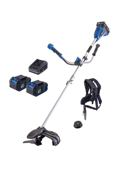 1 - Debroussailleuse bc-bch380/40-x 2x20V 2 batteries double chargeur IXES Scheppach