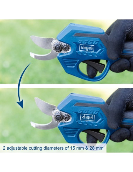 3 - Secateur bc-prs28-x 20V avec 1 batterie 2,0Ah et chargeur IXES Scheppach