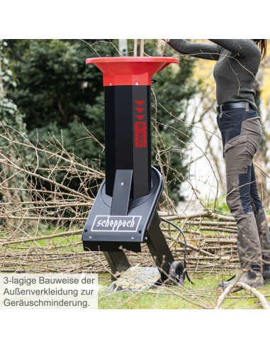 4 - Broyeur de jardin electrique 3500W 400V Scheppach Biostar 3000