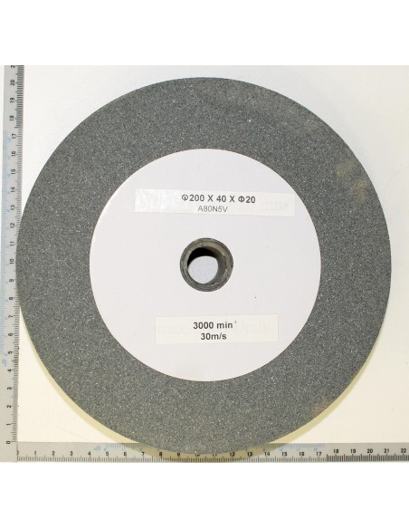 1 - Meule de rechange 200 x 40 mm k 80 pour meuleuse Scheppach BG200W