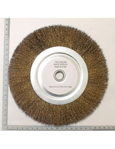 1 - Brosse metallique 200 x 16 pour meuleuse Scheppach sm200lb