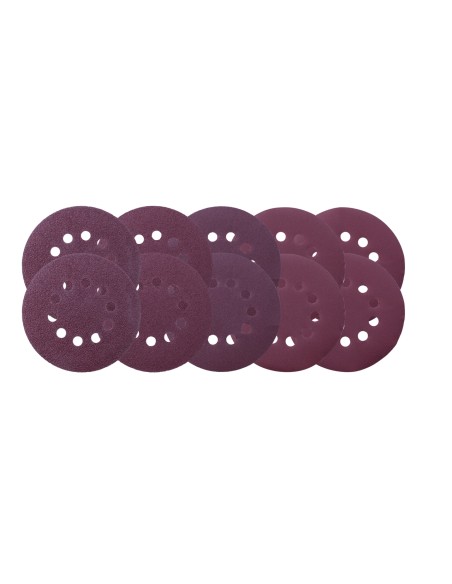 1 - Kit de 10 disques abrasifs 180mm gr40/80/120/180/240