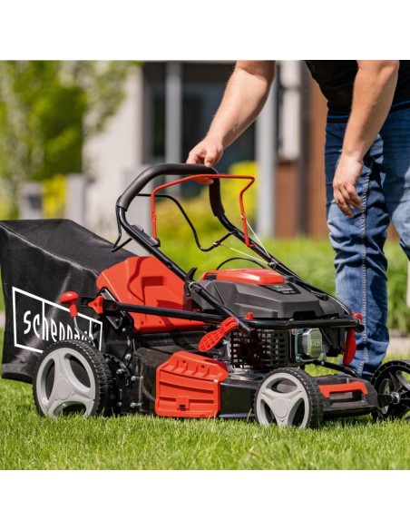 2 - Tondeuse a gaz autopropulsee 224cc largeur de coupe 56cm Scheppach ms225-56