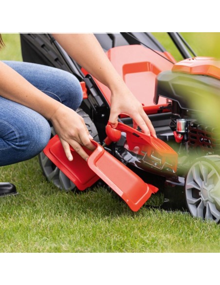 5 - Tondeuse a gaz autopropulsee 224cc largeur de coupe 56cm Scheppach ms225-56