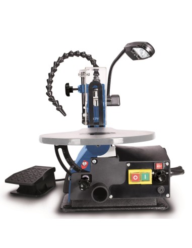 Scie a chantourner bois plastique métal avec pédale Scheppach deco xls