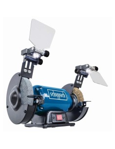 Smerigliatrice da banco mola spazzola da 6" ø150 Scheppach sm150lb luce-led 400w