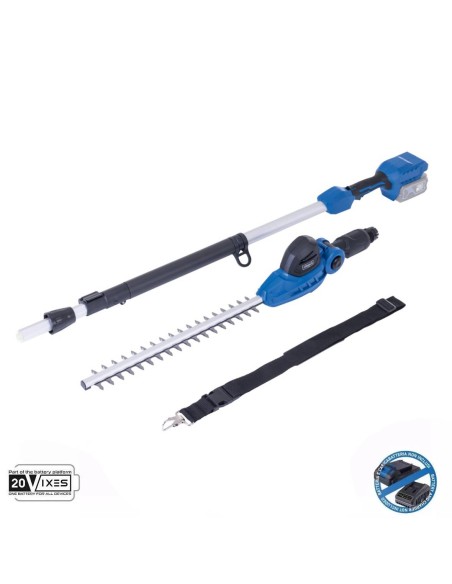 1 - Taille-haie telescopique 410 mm 20V sans batterie ixes Scheppach c-phs410-x