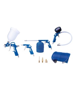 Kit 8 pz accessori compressore aria compressa aerografo Scheppach