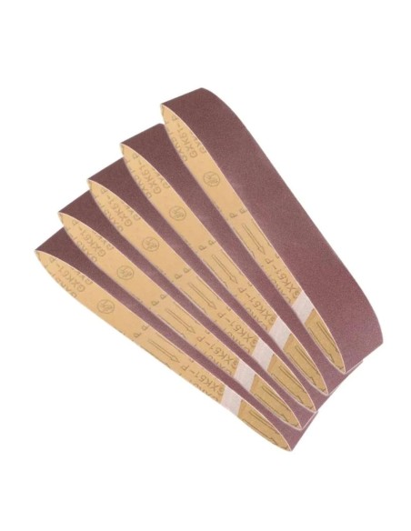 1 - Kit de 5 rubans abrasifs 762x25 mm grain 100 Scheppach