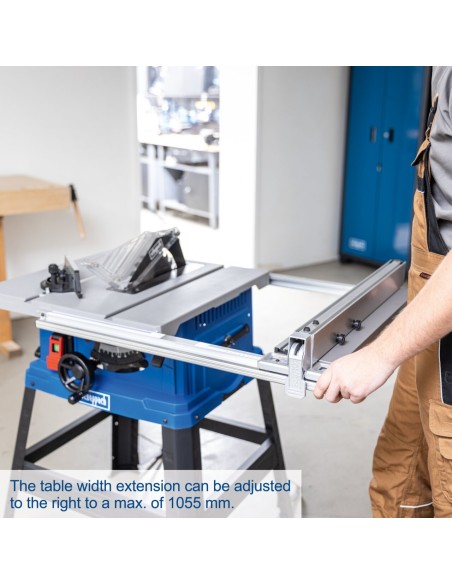 4 - Scie circulaire d'etabli 2000 W avec disque de 255 mm Scheppach HS105