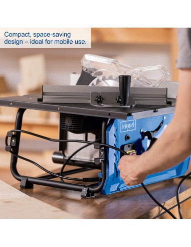 Scie circulaire sur table 1500W avec disque 255mm Scheppach HS210