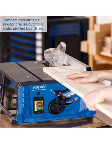 Scie circulaire sur table 1500W avec disque 255mm Scheppach HS210