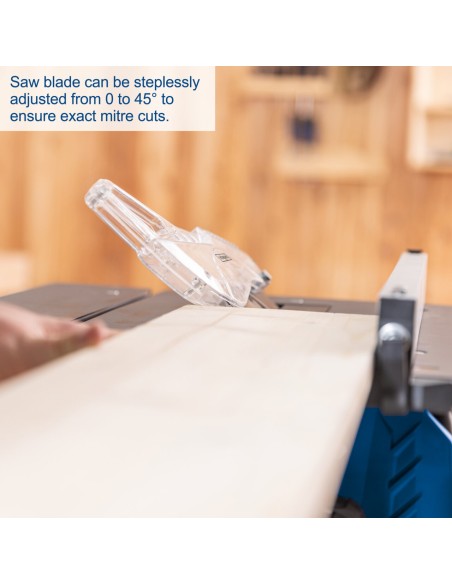 Scie circulaire sur table 1500W avec disque 255mm Scheppach HS210