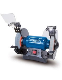 1 - Meuleuse de banc 8" 200mm double meule lumiere-led 500w Scheppach sm200l