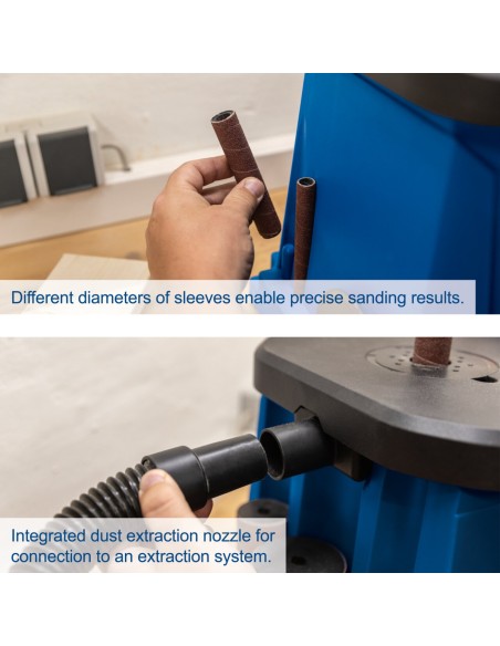 3 - Ponceuse a mandrin oscillant tambour 450w Scheppach osm100