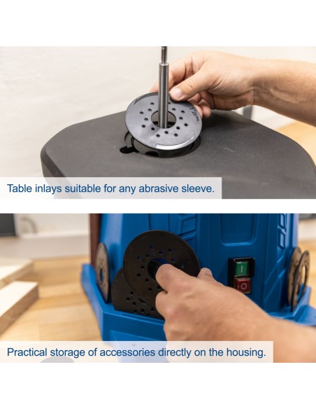 4 - Ponceuse a mandrin oscillant tambour 450w Scheppach osm100