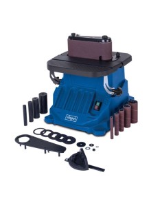 1 - Ponceuse a mandrin oscillant et a bande 450w Scheppach osm600