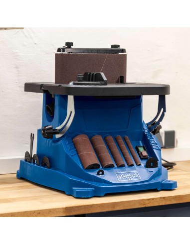 2 - Ponceuse a mandrin oscillant et a bande 450w Scheppach osm600