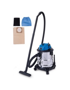 1 - Aspirateur eau et poussiere inox 1200W 20L Scheppach nts20