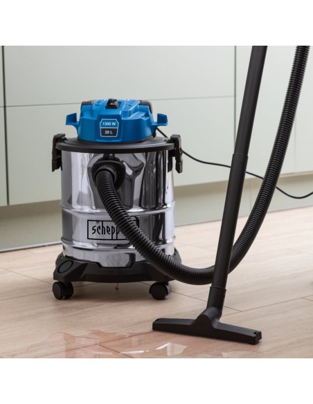 2 - Aspirateur eau et poussiere inox 1200W 20L Scheppach nts20