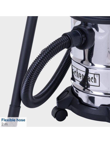3 - Aspirateur eau et poussiere inox 1200W 20L Scheppach nts20