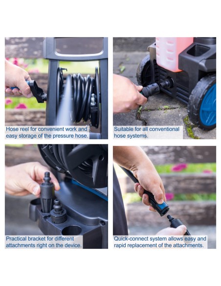 4 - Nettoyeur haute pression electrique 180 bar 480l/h 2400w Scheppach hce2800