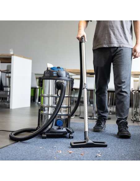 2 - Aspirateur eau et poussiere inox 1200W 30L Scheppach VC30 Premium