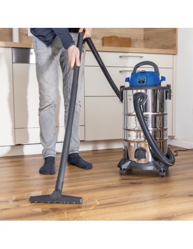 2 - Aspirateur eau et poussiere inox 1200W 30L Scheppach VC30V2