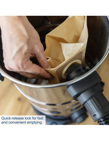 4 - Aspirateur eau et poussiere inox 1200W 30L Scheppach VC30V2