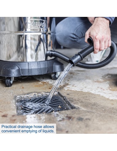 3 - Aspirateur eau et poussiere inox 1400W 50L Scheppach VC50